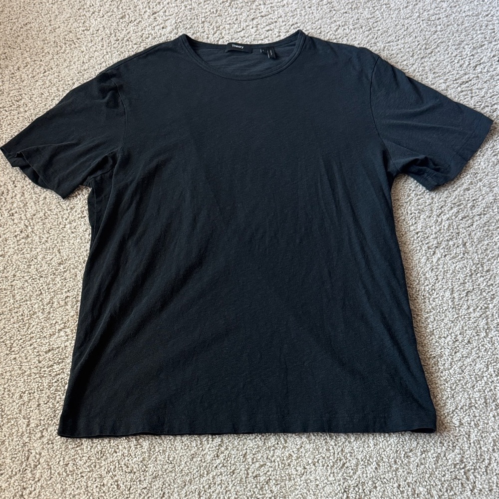Theory Men’s Classic Black Crew Neck T-Shirt Size Large - L